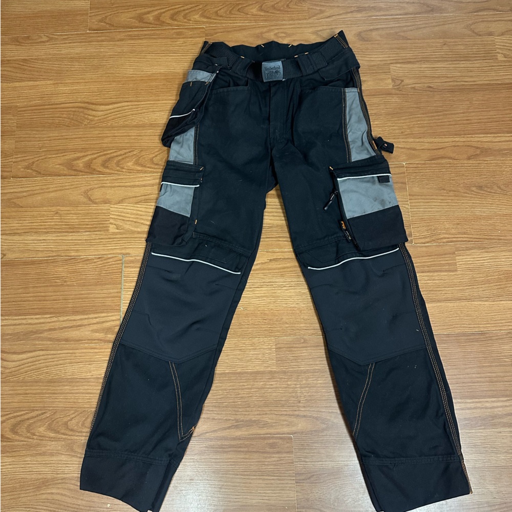 Timberland Men's Black and Gray Cargo Pants